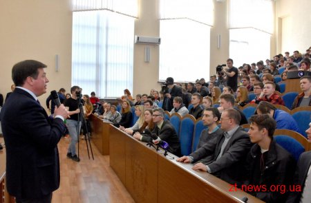 Геннадій Зубко провів лекцію з енергоефективності для студентів Житомирської політехніки