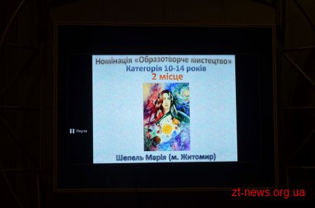 У Житомирі відзначили переможців міжнародного художнього конкурсу «Кольори Всесвіту»