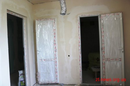 У Радомишлі тривають внутрішні оздоблювальні роботи спорткомплексу «Динамо»