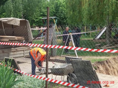 На Бульварі Польському розпочались роботи з будівництва музичного фонтану