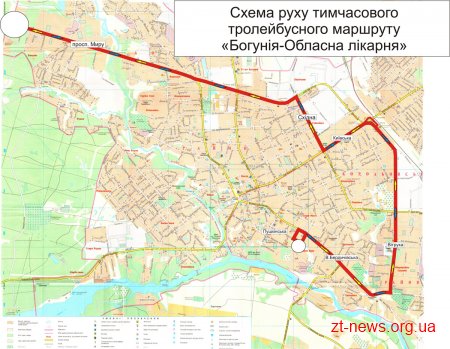 У Житомирі на один день скасували 5 тролейбусних маршрутів