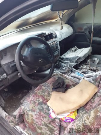 У центрі Житомира на ходу загорівся автомобіль