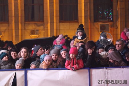 У Житомирі запалили вогні на головній ялинці області