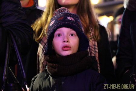 У Житомирі запалили вогні на головній ялинці області