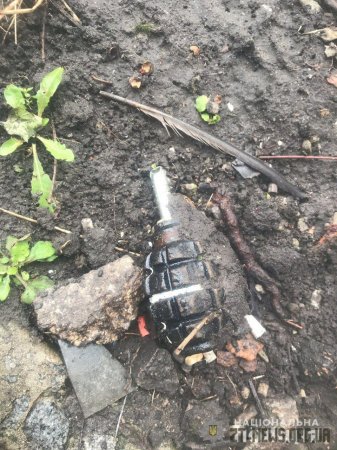 Граната знайдена в одному з дворів Житомира виявилась навчальною