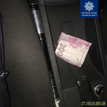 У Житомирі п’яний водій запропонував патрульним хабар