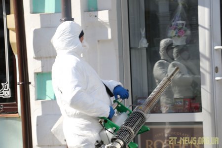 У Житомирі проводять дезинфекцію вулиць