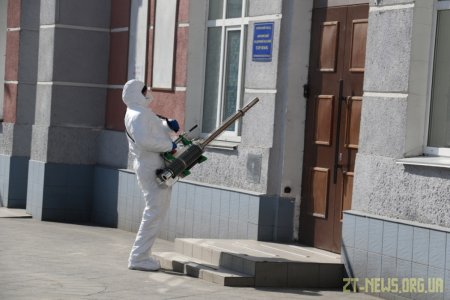 У Житомирі проводять дезинфекцію вулиць