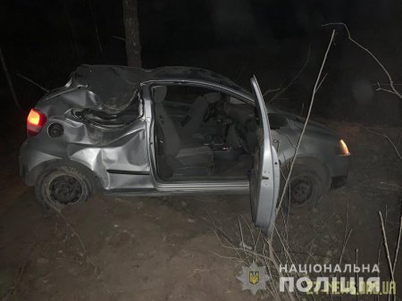 У Коростені Volkswagen вилетів з дороги і в’їхав у дерево: троє пасажирів травмовані