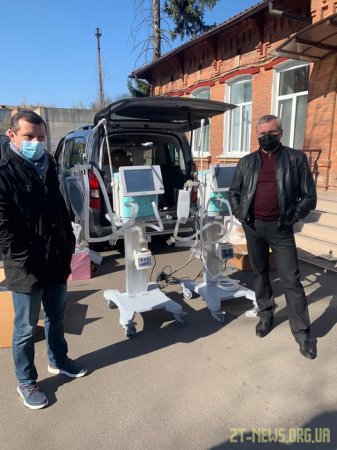 В інфекційне відділення житомирської лікарні №1 благодійники передали два апарати ШВЛ