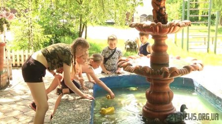 Житомирянин своїми руками облаштував у дворі фонтан