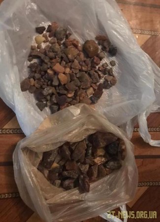 Партію нелегального бурштину вилучила СБУ у скупника з Коростеня