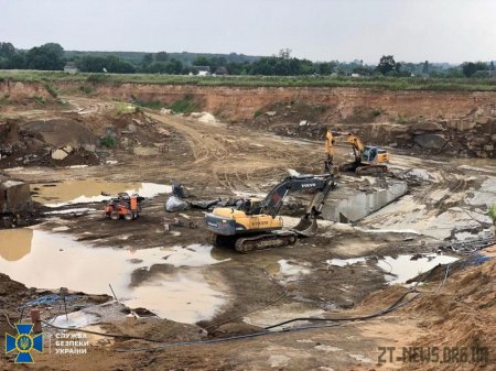 СБУ задокументувала на Житомирщині незаконний видобуток граніту на понад 70 мільйонів гривень