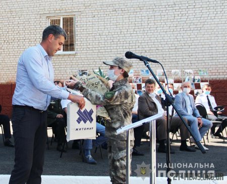 Поліцейських Житомира привітали із першим ювілеєм