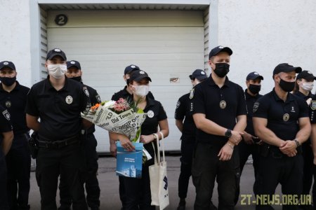 Поліцейських Житомира привітали із першим ювілеєм