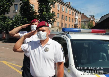 Поліцейських Житомира привітали із першим ювілеєм