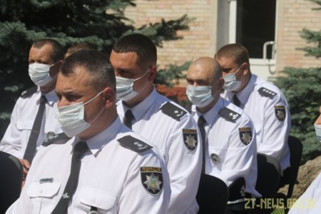 Поліцейських Житомира привітали із першим ювілеєм