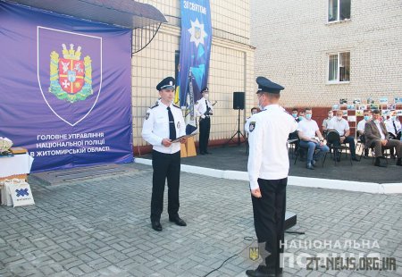 Поліцейських Житомира привітали із першим ювілеєм