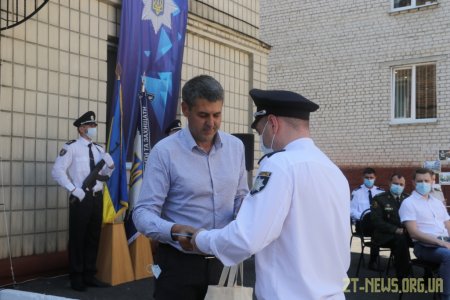 Поліцейських Житомира привітали із першим ювілеєм