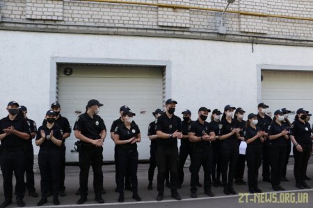 Поліцейських Житомира привітали із першим ювілеєм