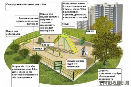 На Бульварі Польському з’явиться майданчик для вигулу та дресирування собак