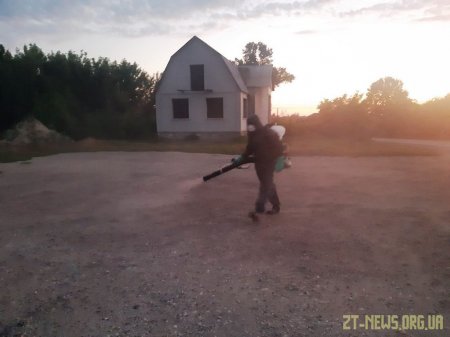 На Житомирщині триває дезінфекція об’єктів та вулиць