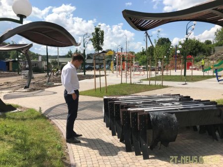 Сергій Сухомлин проінспектував хід виконання робіт на набережній річки Тетерів
