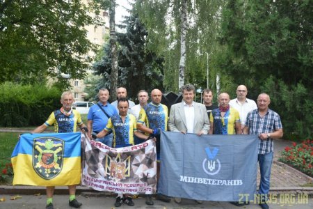 Учасники ветеранського велопробігу відвідали Житомир