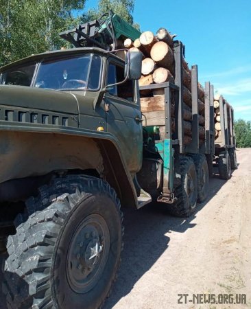 На Житомирщині прикордонники виявили УРАЛ з краденою деревиною