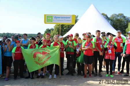 В Житомирі вперше відбувся чемпіонат України з веслування на човнах «Дракон»