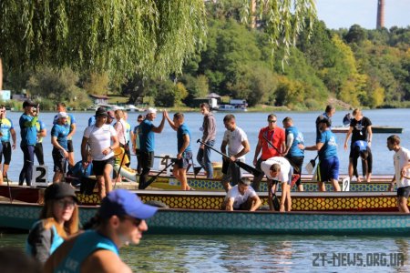 В Житомирі вперше відбувся чемпіонат України з веслування на човнах «Дракон»