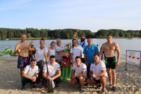 В Житомирі вперше відбувся чемпіонат України з веслування на човнах «Дракон»