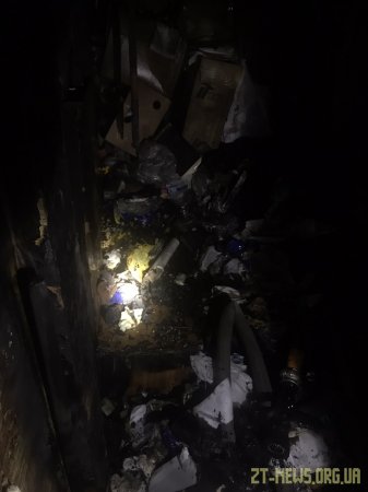 У Житомирі рятувальники винесли з палаючої оселі жінку