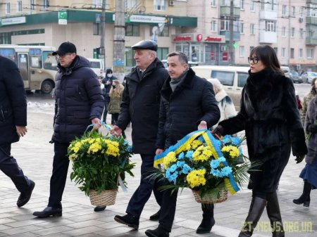 У День Соборності України в Житомирі вшанували пам’ять відомих українських діячів
