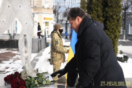 У День Соборності України в Житомирі вшанували пам’ять відомих українських діячів