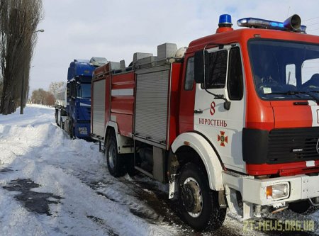 Упродовж доби рятувальники області надавали допомогу водіям вантажівок та швидких