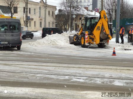 Комунальні служби у Житомирі вивезли близько 700 тонн снігу