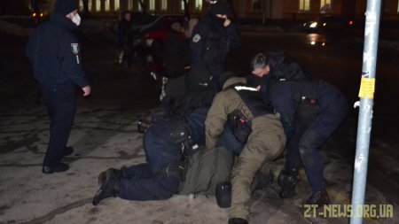 У Житомирі під час акції на підтримку Стерненка сталися сутички з поліцією