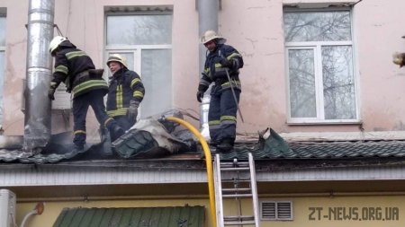 У центрі Житомира горіла прибудова до кафе