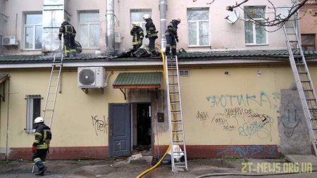 У центрі Житомира горіла прибудова до кафе
