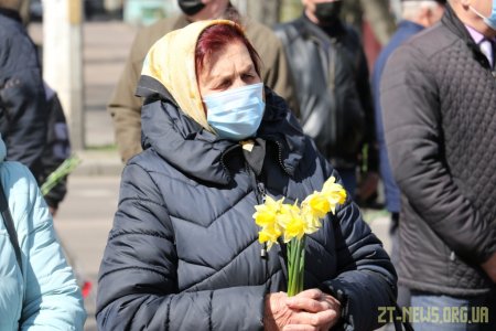 У Житомирі вшанували пам'ять загиблих ліквідаторів аварії на Чорнобильській АЕС