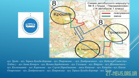 З 2 жовтня маршрутки у Житомирі курсуватимуть по-новому