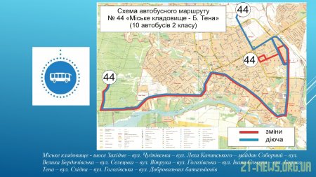 З 2 жовтня маршрутки у Житомирі курсуватимуть по-новому